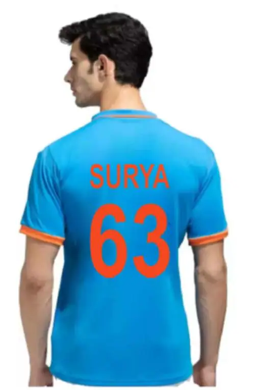 Teky India ODI Cricket Team World Cup Jersey Surya 63 2023/2024 For Men & Boys
