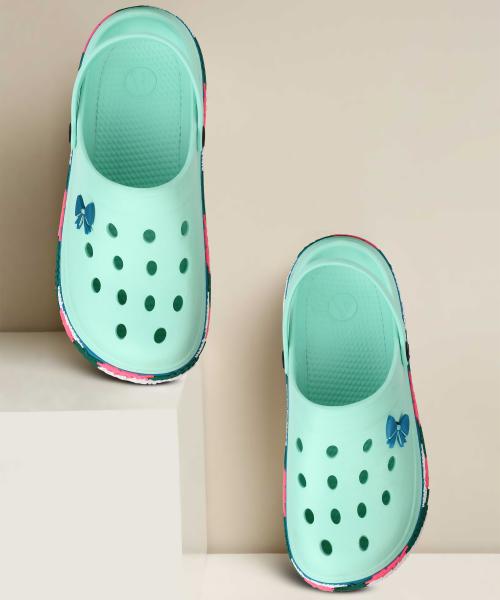 Aqualite Sea Green Anti-Skid Clogs For Women