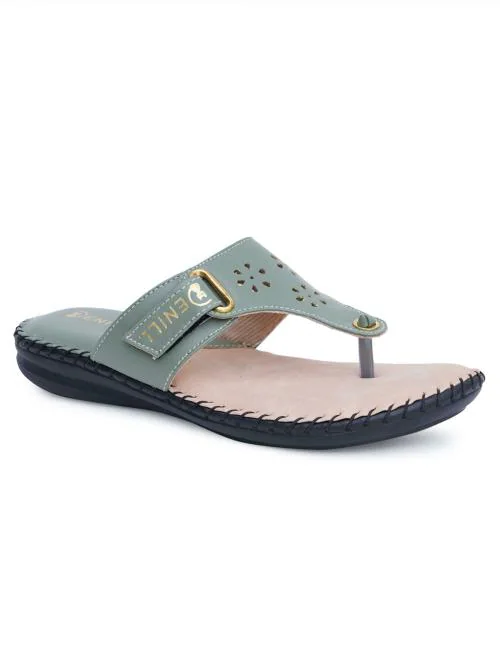 Denill Green Doctor Slippers for Women