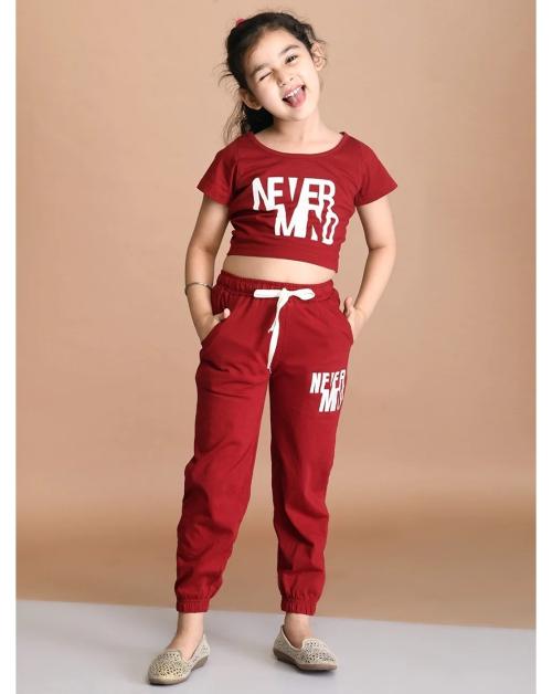 Lilpicks Girls Boxy Fit Athleisure Co-Ord Set