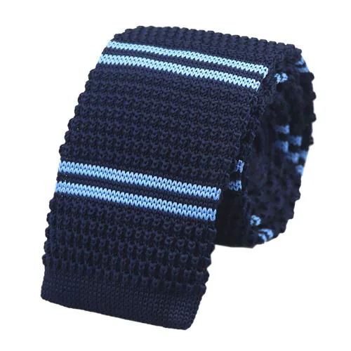 FOBHIYA Men's Fashion Knitted Tie Narrow Skinny Slim & Designer Necktie (KNT-32)