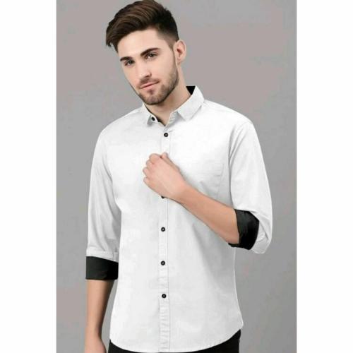 NOWT Formal Plain Shirt for men