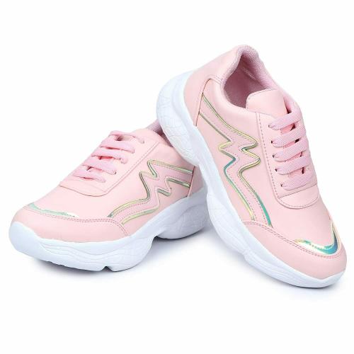 Mrs. Chief Pink Girls Casual Shoes