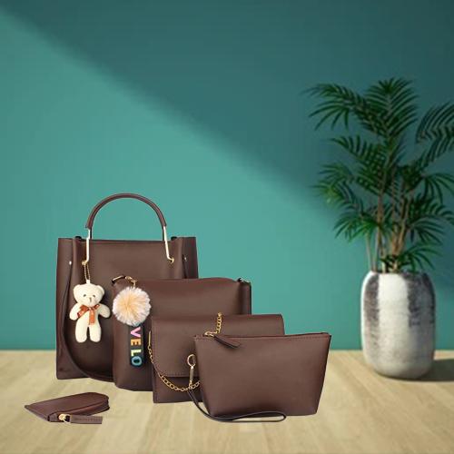 Buy Mammon womens multicolored Handbags combo Green Online at Best