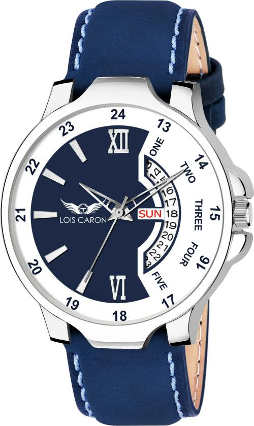 LOIS CARON LCS-8278 TRENDING DAY & DATE FUNCTIONING WATCH Analog Watch - For Boys & Men
