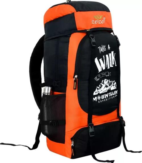 ZOZO BAGS Orange Polyester Travel Rucksack - 70 L