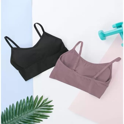 MAXBOOL Women Bralette Heavily Padded Bra Pack of 2 (Brown, Black) (size-32A)