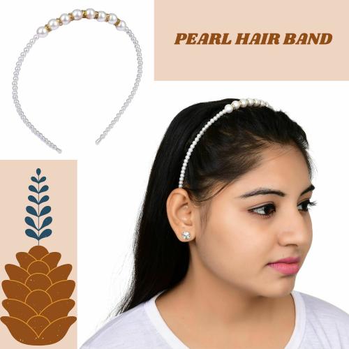 NNR Pearl Hair Band For Girls And Womens Beautiful, Fancy Hair Band Pack Of  3 Pcs - JioMart