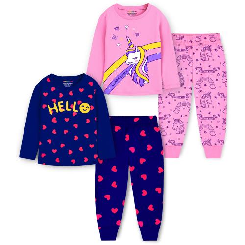 Trampoline Girls Pack of 2 Printed Cotton Night Suits
