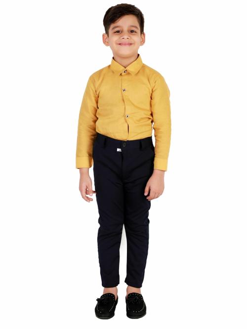 Fourfolds Boy's 3-Piece Suit (N014-365NAVYBLUE5)