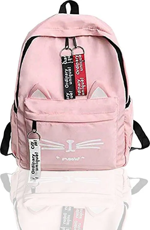 Plama Pink Pu For Girls And Women Backpack