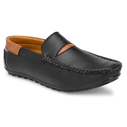 Knoos Men's Black Casual Shoes