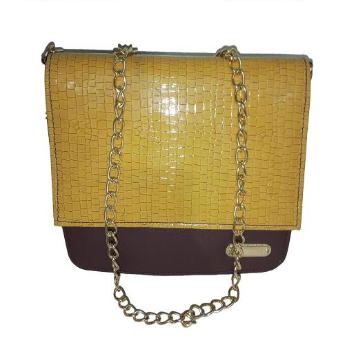 Ciadove Women's Sling Bag, Chain Strap Shoulder Bag for Women with Golden color Attractive Metallic chain Perfect for casual, formal, office and outing Everyday for Women