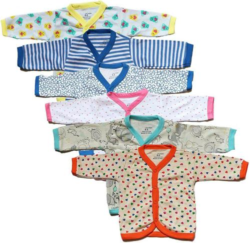 MM IMPEX Baby Boys and Girls Multicolor Printed Cotton Silk (Pack of 6) Romper 6-9 MONTHS| Rompers |Sleepsuits | Jumpsuit |Body suits