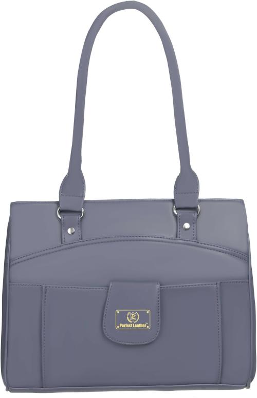 Perfect Leather Grey Shoulder Bag For Women