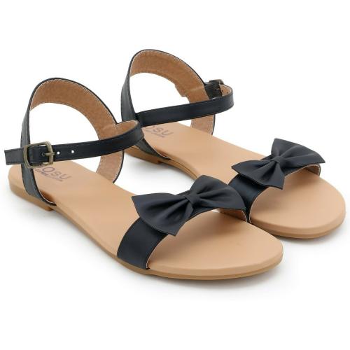 Sosu Women Black Flats Sandal