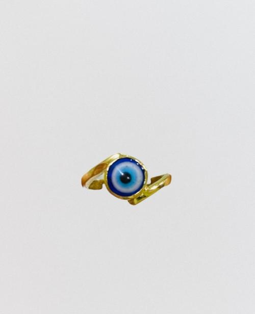 Chopra Gems & Jewellery Brass Original Evil Eye Protection Ring (Men and Women) - Free size (Evil_A_9048)