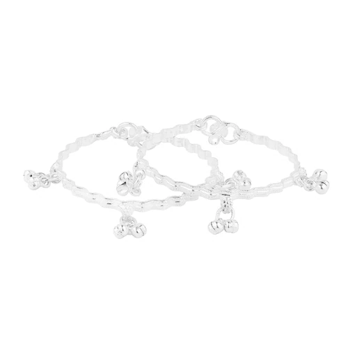 JewelleryHut Pure 999 silver Anklet|Payal For Baby Boys And Girls