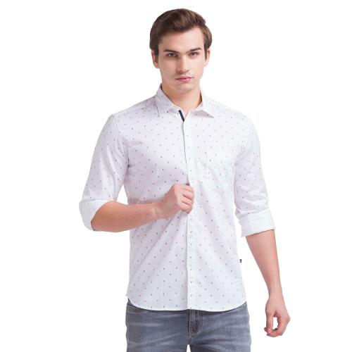 Parx Men White Formal Shirt