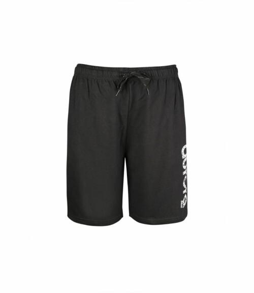 Aurora Shine Men's Solid Black Color Cotton Shorts With Double Side Pocket