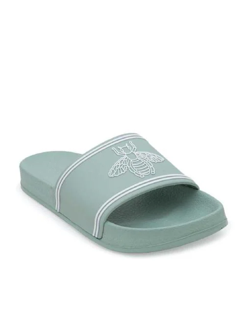 Red Tape Mint Green Flip Flops