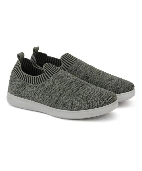 Aqualite Grey & Green Casual Shoes For Mens