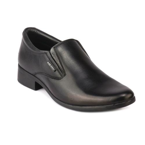 Red Chief Black Leather Formal Shoes for Men