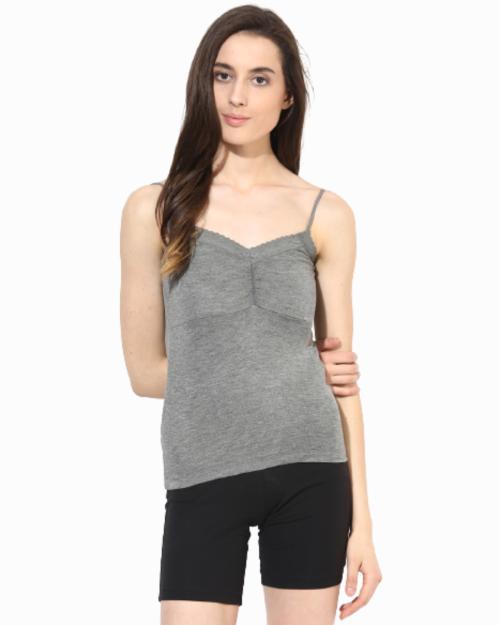 Red Rose - Spaghetti Top for Women - Cotton Slip - Padded Slip