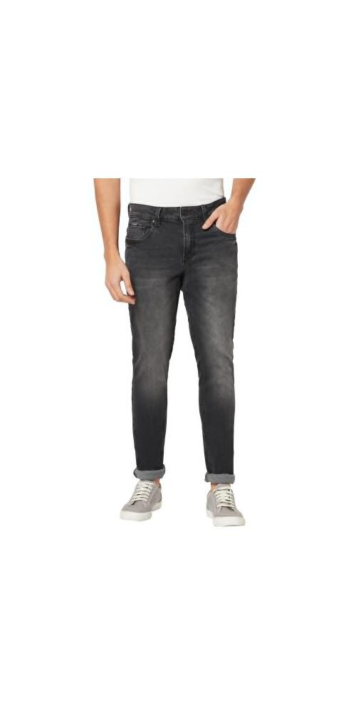 Blue Buddha Men's Black Pure Cotton Skinny Fit Solid Jeans-221110964