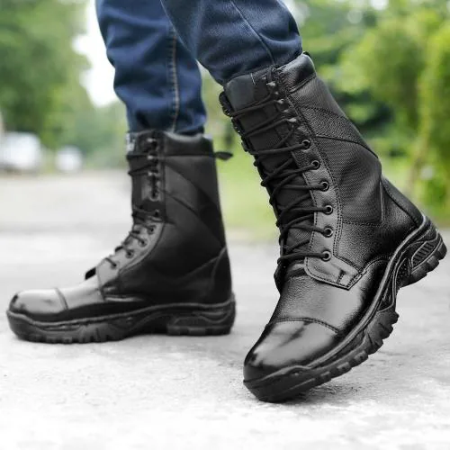 Cenvo Men Army Boots (Black)