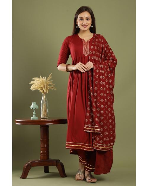 Keep Cart Stylish Printed Kurti Kurta with Palazzo Pants and Dupatta Set