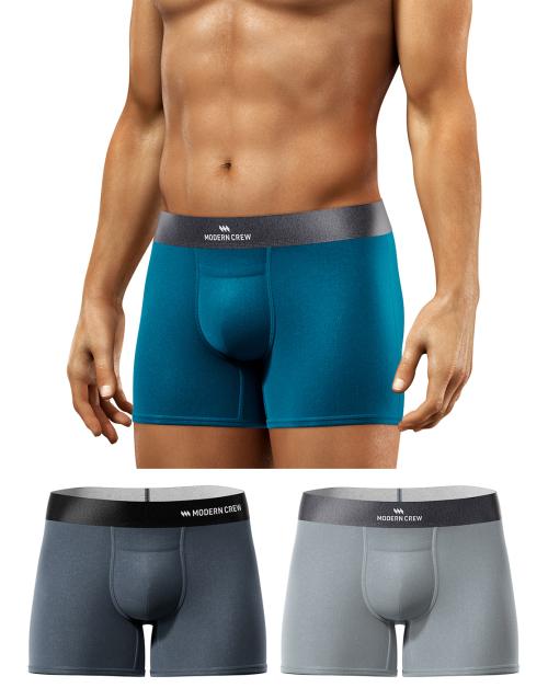 Modern Crew Men's Premium Ultrasoft Micromodal Trunk, Pack of 2,Anti-Odor and Anti-Bacterial - Made in India