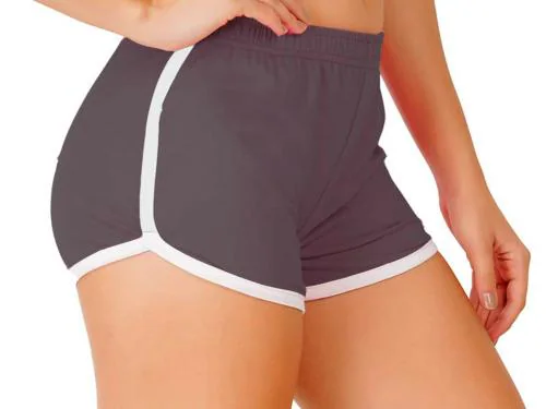 Jocker Women Steel Grey Cotton Sports Short (L)