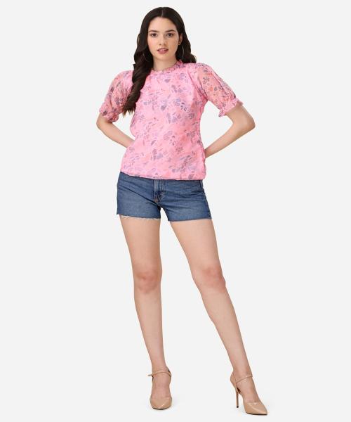 SHANG-CHi STYLIST GEORGETTE TOP -S