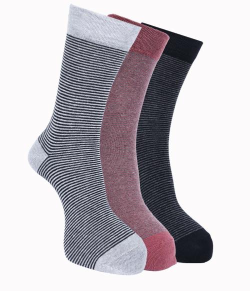 Force NXT BY Dollar Full Length Cotton Comfort Socks for Men, Compact Cotton Stretch Crew/Mid Calf Length Socks (Free Size Pack of 3)