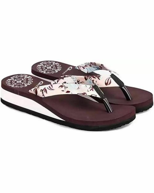GBEST Women Flip Flops Slippers BROWN