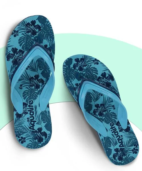 Aqualite Navy Blue Slippers For Women