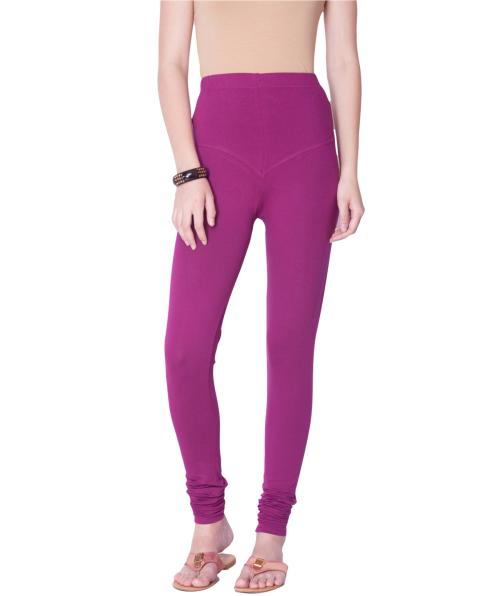Dollar Women's Missy Pack of 1 Mauve Color Slim fit Comfortable Churidar Leggings
