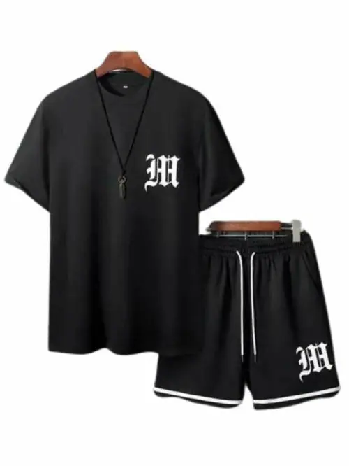 men tshirt shorts combo