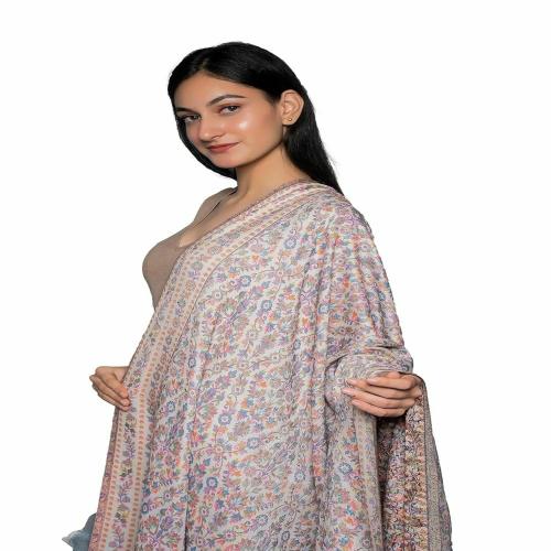 Buy Girisha Textiles Single Kani Pashmina Wool Designer Kani Shawls