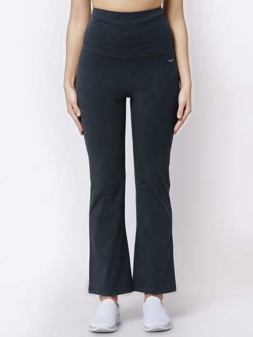 Red Tape Women Space Grey Solid Yoga Pant