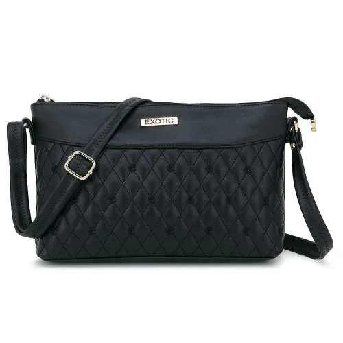 Exotic Mini Black Sling Bag For Girls Women SB51