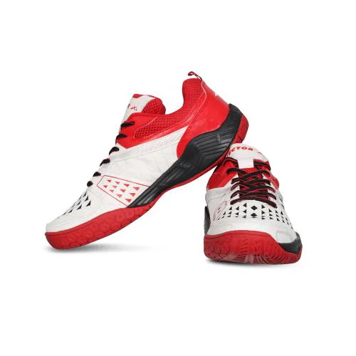Buy Vector X CS-2500 Court Shoes for Men (White-Red-Black) Online