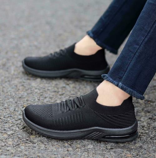 K-Footlance Black Casual Shoes For Women