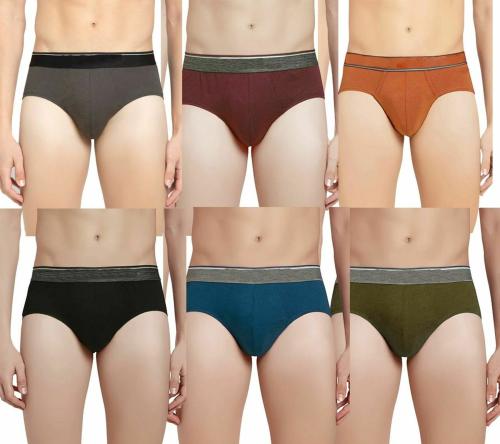 Monkey Boys cotton Briefs for Mens Pack of 6 - XL