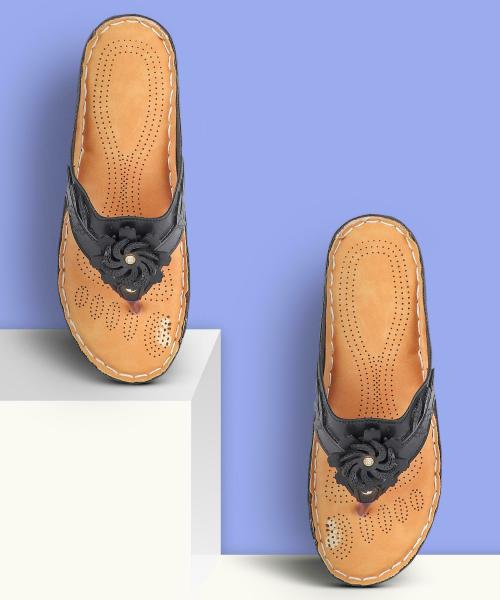 Myra Black Flats for Women