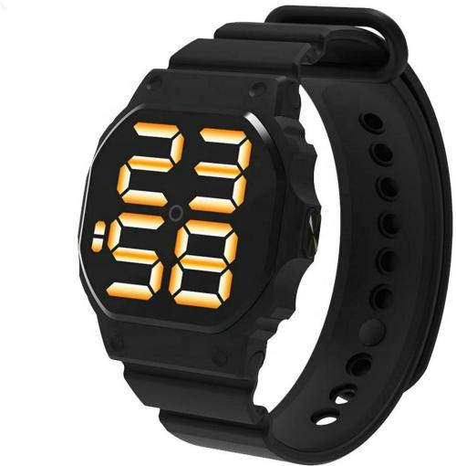 Mastrena Digital Black Dial Black Strap Watch For Boys & Girls