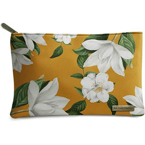 DailyObjects Womens White Blooms Stash Pouch (Whit-Bloo-Dob-Clutch-Med)