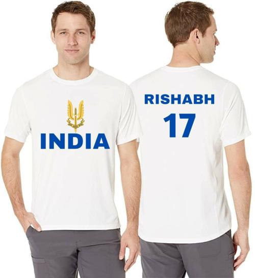 Estaban Men White Rishabh Pant Graphic Print Polycotton T-Shirt (Xl)