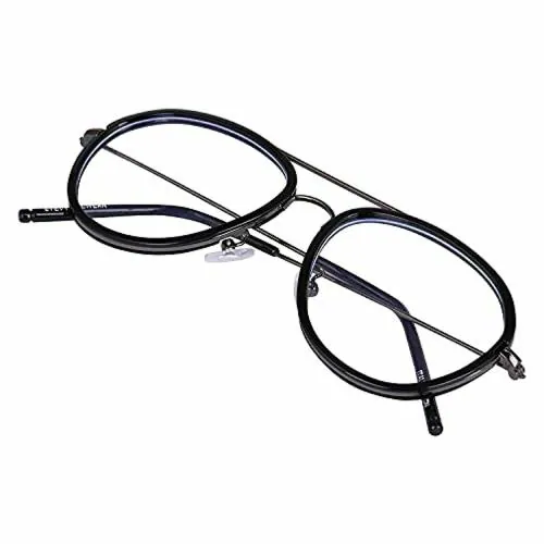 Lekya Blue Light Blocking Transparent Computer Glasses Aviator Frame